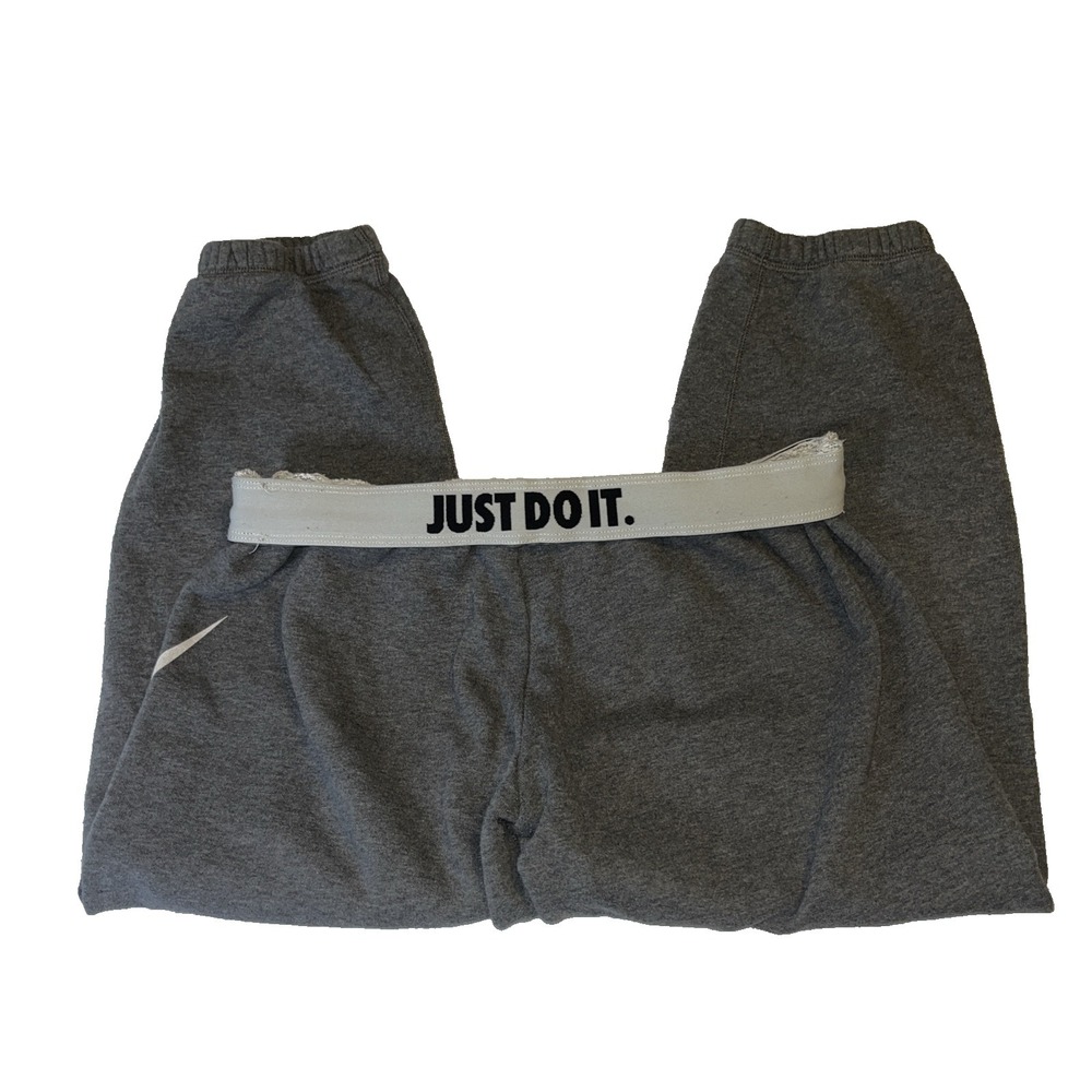Nike Just Do it Flip Capri Sweats Medium Swoosh Logo Sweatpants Athletic Y2K
